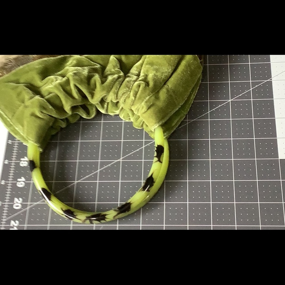 Green and Brown Floral Handbag - Picture 4 of 4